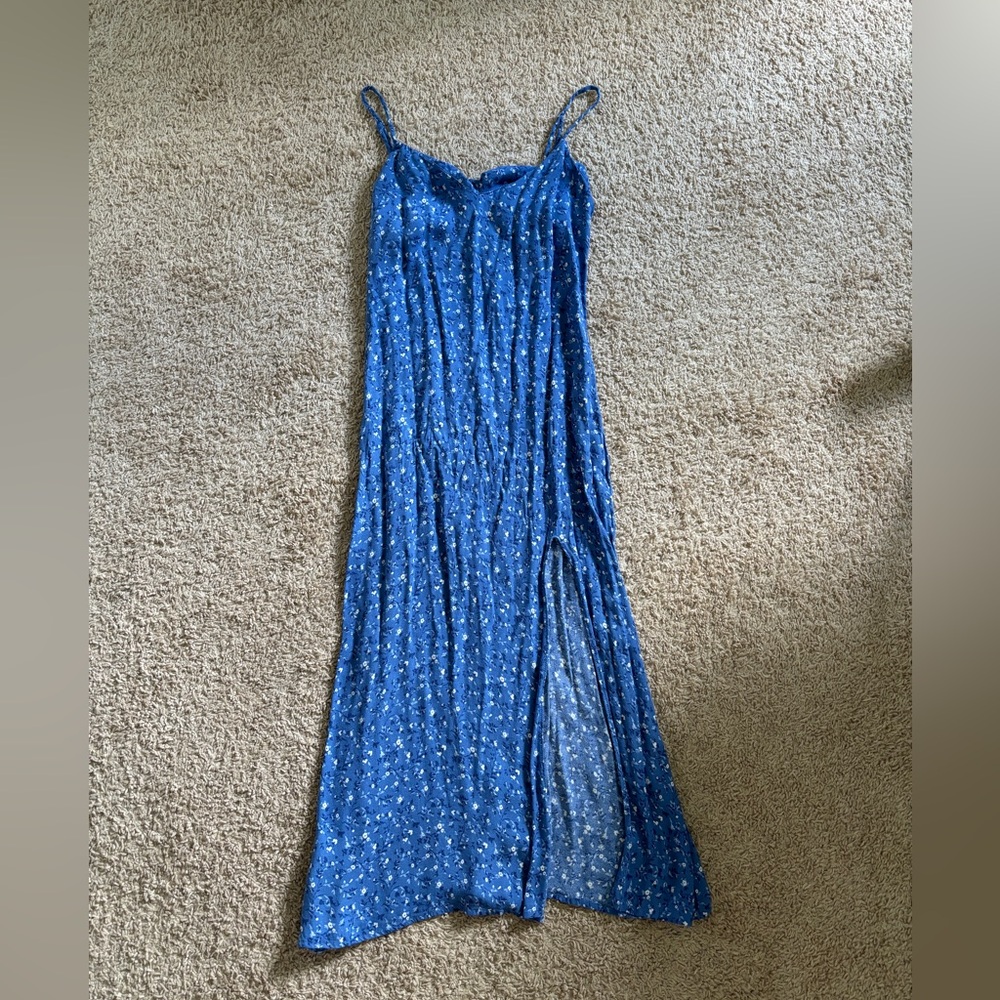 REFORMATION Crimini Sleeveless Midi Dress in Eve - 0